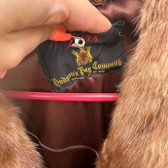 Brown real fur jacket - Picture 7 of 11